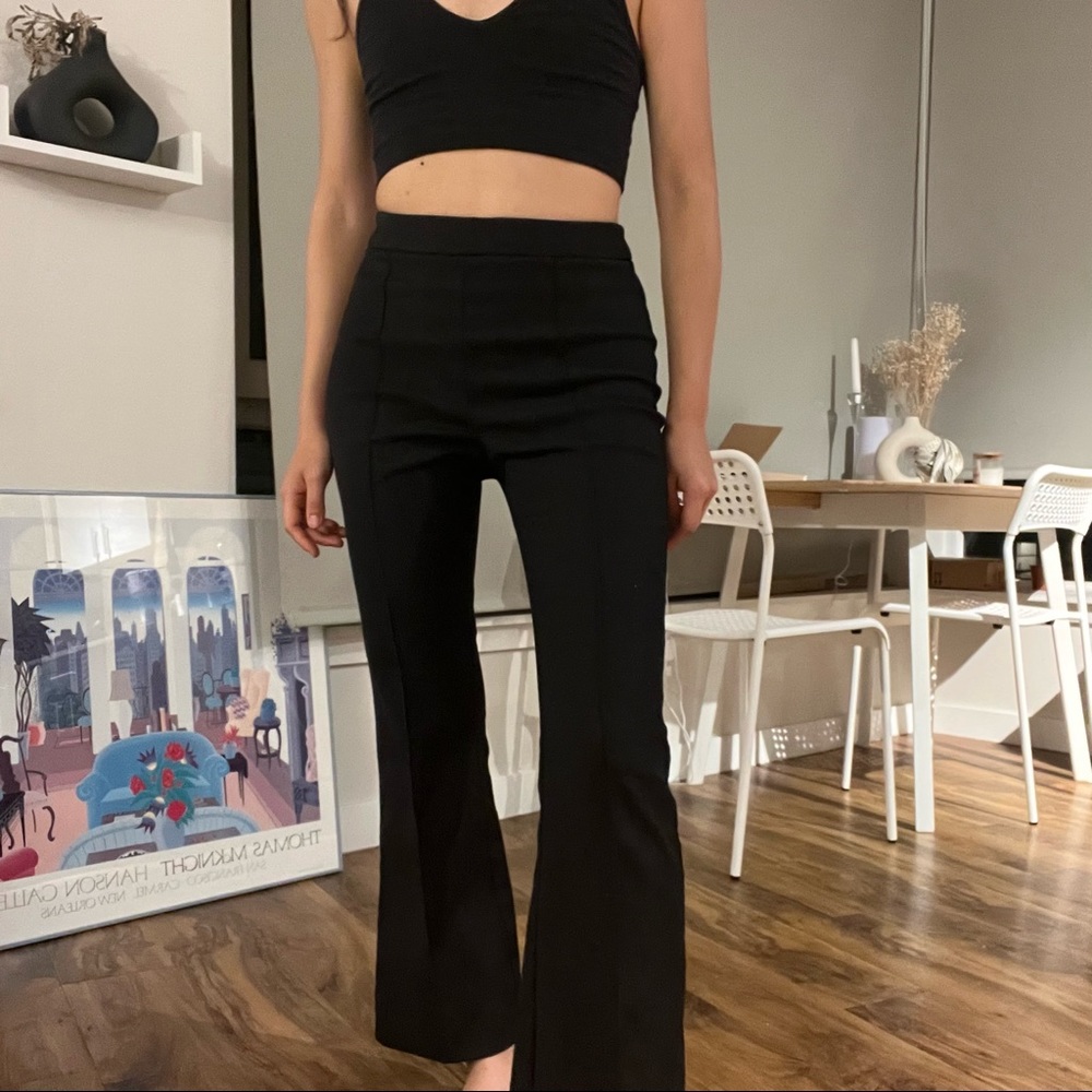 Mango black trouser pants